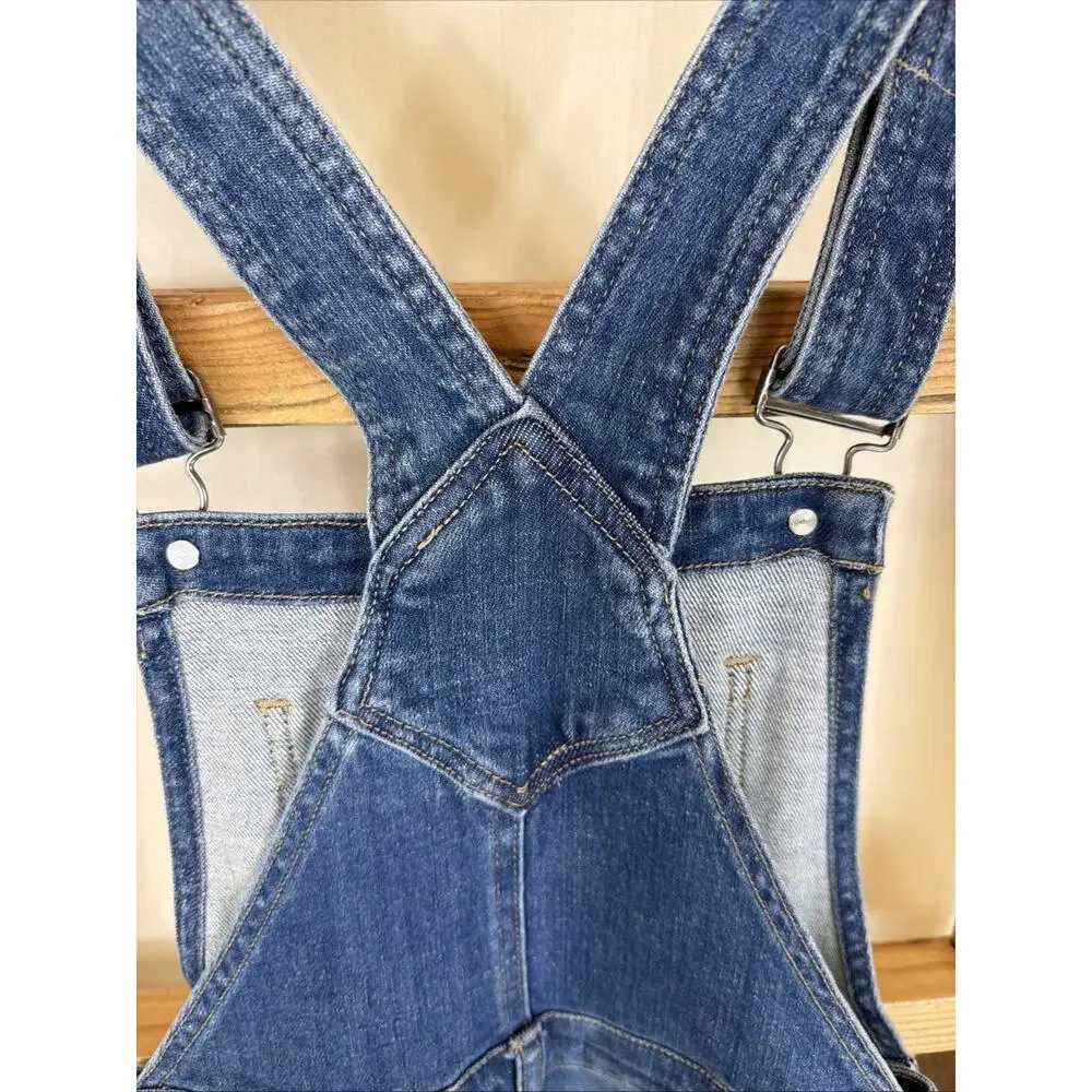 NWT KanCan Blue Distressed Pockets Adjustable Straps Denim Overalls #1427 SZ MD - Picture 10 of 12